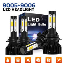 4Side 9005/HB3 + 9006/HB4 Car LED Headlights Bulbs High Low Beam Combo Kit 6000K picture
