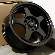 16x7 Matte Black Wheels Vors SP1 4x100/4x114.3 38 (Set of 4)  73.1 picture