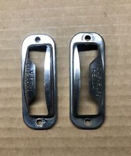 2 BMW  2500cs 2800 3.3li E3 New Six license plate light Covers Only picture