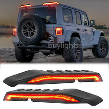 2x High Mount Roof LED Brake Tail Lights Turn Reverse for 18-23 Jeep Wrangler JL picture