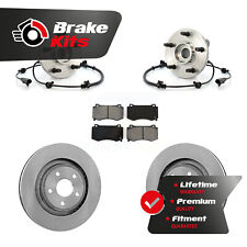 Front Hub Bearing Brake Rotor And Pad Kit For 2006-2010 Jeep Grand Cherokee SRT8 picture
