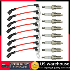 8x 41-962 Spark Plugs & 48322 10.5 Wire For Chevy Silverado GM 4.8L 5.3L 6.0L V8 picture
