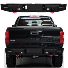 Vijay For 2014-2021 Tundra New Textured Black Rear Bumper with 4x LED Lights picture