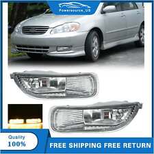 For Toyota Corolla 2003-2004 Pair Front Bumper Driving Fog Lights Lamps w/Bulbs picture