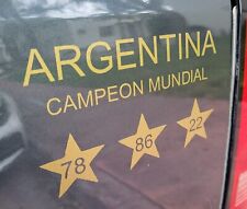  Messi Argentina sticker car decal Argentina campeon 2022 World Cup Qatar gold picture