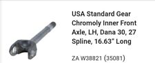 USA Standard Gear Chromoly Inner Front Axle, LH, Dana 30, 27 Spline, 16.63” Long picture