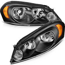 Headlights Assembly For Chevrolet Impala 2006-2013 Black Housing Pair Headlamps picture