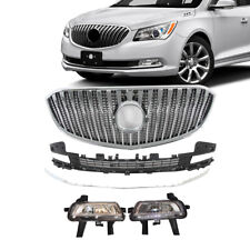 For 2014-16 Buick Lacrosse 5PCS Of Front Grille W/Molding Trim Chrome Foglight picture