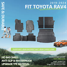 For 2019-2024 Toyota RAV4 Cargo Mats Floor Mats Backrest Mat Trunk Liners TPE picture