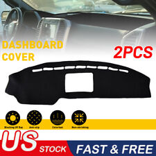 2PCS Dashboard Cover Dashmat Dash Anti-Sun Mat Pad Cover For Ford F150 2009-2014 picture