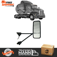 Kenworth Door Mirror T600 T660 T800 Powered/Heated Right Side White Chrome 08-16 picture