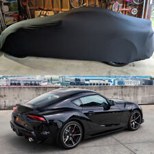 Car Cover Indoor Stain Stretch Dust-proof Custom Black For Toyota Supra 1986-03 picture