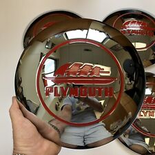 1946 1947 1948 Plymouth Hubcaps, Gorgeous Reproduction Set of Four picture