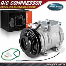 AC Compressor with Clutch for Toyota Pickup 1989-1995 4Runner 2.4L Sportage 2.0L picture