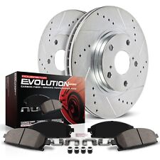 Powerstop K4704 2-Wheel Set Brake Discs And Pad Kit Rear for Volvo S60 XC70 S80 picture