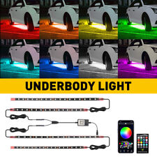 Universal RGB LED Strip Under Car Tube Underglow Underbody System Neon Light Kit picture