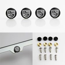 Laser Etched ITEZA custom Set of 4 Fasteners License Plate Screws Metal Caps picture