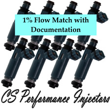 1% Flow Match Fuel Injectors Set (8) 23250-50040 for 98-05 Lexus Toyota 4.7L V8 picture