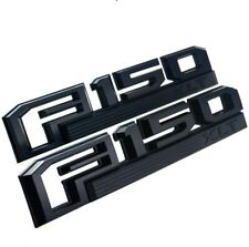 2pcs F150 XLT Emblems Fender Badges 3D for F-150 XLT  Black Genuine New picture