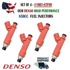 OEM Denso x4 HIGH PERFOMANCE FUEL INJECTORS for the 1ZZ and 2ZZ 850CC 1001-87F90 picture