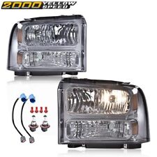 Fit For 99-04 F250 F350 Ford Super Duty Excursion Smoke Conversion Headlights  picture