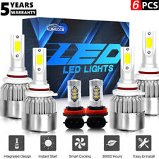 For Toyota Avalon 2013-2017 6500K LED Headlights High/Low Beam Fog Lamp bulbs 6x picture