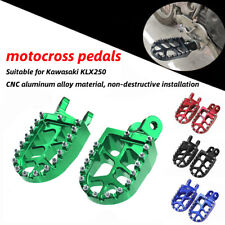 CNC Hot Motorcycle Foot Pegs Pedal Footpegs Wide Rest Fit For KLX250 2006-2019 picture