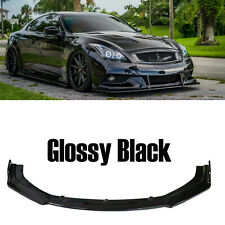 For Infiniti G37 Coupe Sedan Front Splitter Bumper Lip Spoiler Glossy Black picture