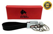 AVIMA Best Durable Stylish Genuine Leather Strap Valet Key Chain Car Key Key Fob picture