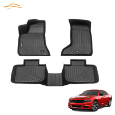 Car Floor Mats for 11-23 Chrysler 300-AWD 11-22 Dodge Charger TPE Waterproof New picture