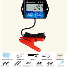 Digital Hour Meter Tachometer RPM Maintenance Reminder Gas Engine Motorcycle ATV picture
