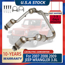 Y-Pipe Front Exhaust Catalytic Converter For Jeep Wrangler JK 3.8L 2007-2009 EPA picture