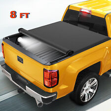 8FT Roll Up Tonneau Cover Truck Bed For 2007-2013 Silverado Sierra 1500 2500 picture
