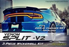 PSDesigns Venom Split V2 2015+ Wicker Bill fits Dodge Charger Spoiler picture