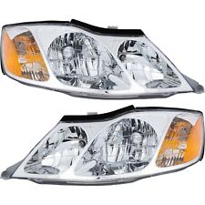 Headlight Assembly Set For 2000-2004 Toyota Avalon Left Right Halogen With Bulb picture