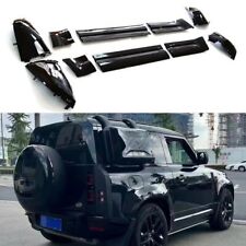 Fits for LR Defender 2020-2023 Side Skirt Door Panel Replacement Gloss Black picture