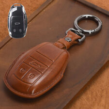Genuine Leather Car Key Fob Case Cover For Bentley Flying Spur GT Bentayga 2018 picture