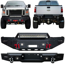 For 2008-2009-2010 Ford F250 F350 Front or Rear Bumper w/Winch Plate & LED Light picture