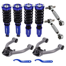 Coilovers & Adjustable Front+Rear Camber+Toe Arm Kit for Honda CR-V 1997-2001 picture