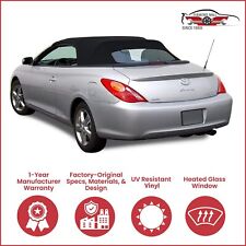2004-09 Toyota Solara Convertible Soft Top w/DOT Approved Heated Glass, Black picture