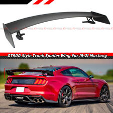 FOR 2015-2022 FORD MUSTANG GT500 STYLE BIG TRUNK SPOILER WING WITH METAL STANDS picture