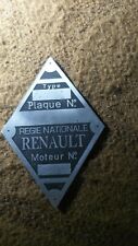 Typenschild Renault Schild R4 4cv Goelette fregatte id-plate tag s50 picture