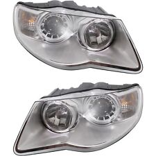 Headlight Set For 2008-2010 Volkswagen Touareg Left and Right With Bulb Halogen picture