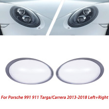 Pair Headlight Lens Cover For Porsche 991 911 Targa/Carrera 2013-2018 Left+Right picture