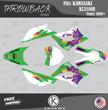 Graphics Kit for Kawasaki KLX110 KLX110R/RL (2010-2024) Throwback Series - Retro picture