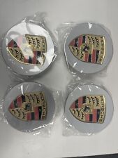 porsche 76mm Wheel Center Caps Silver and Gold Color Set of 4 picture