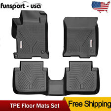3D Floor Mats Liner for 2013-2017 Honda Accord Sedan 1st & 2nd Row Rubber TPE picture