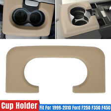 Center Console Cup Holder Armrest Pad Replacement Beige For Ford F250 F350 F450 picture
