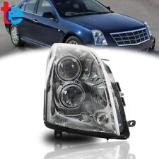 Headlights For 2005-2011 Cadillac STS W/Halogen Black Housing Clear Lens Right picture