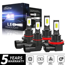 9005 H11 LED Headlight Super Bright Bulbs Kit 8000K White 330000LM High Low Beam picture